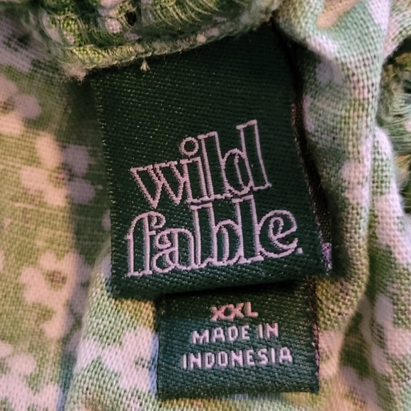 Wild Fable Green Floral Women's Spaghetti Strap Tunic Top- Size XXL - Picture 9 of 9